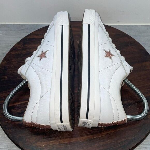 Converse White Leather Sneakers - Picture 8 of 10